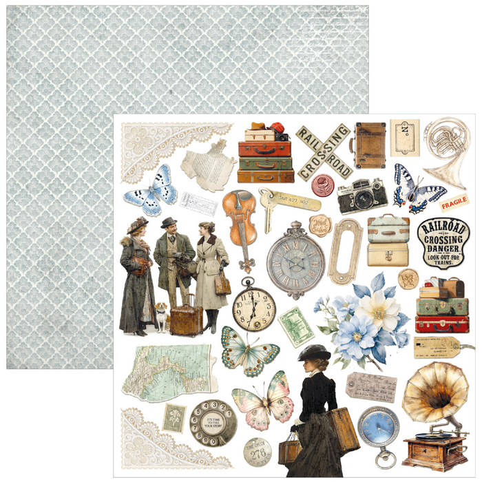 Ciao Bella Eastern Journey 12" x 12" Scrapbooking Paper Set