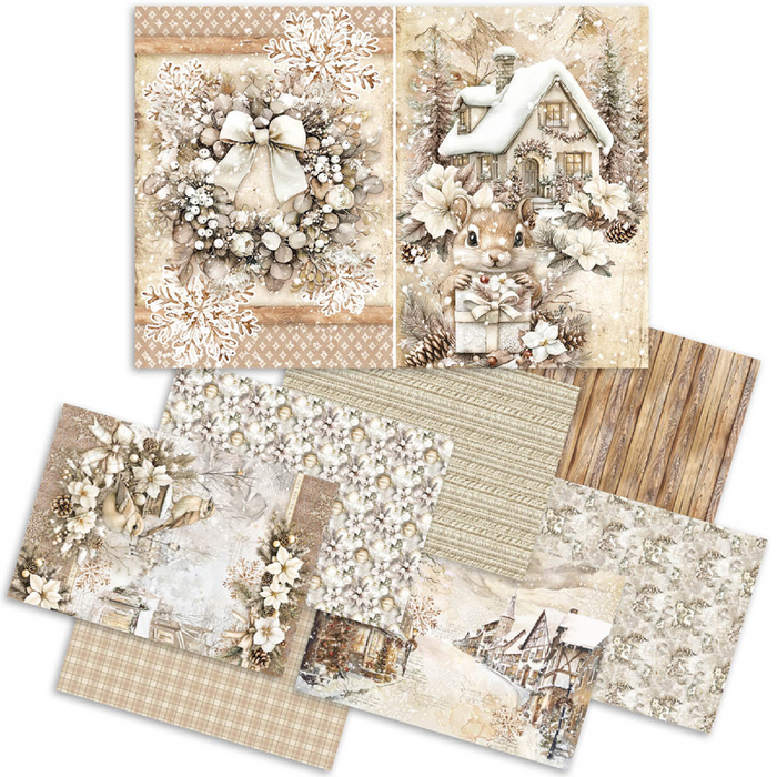 Ciao Bella Winter Season A5 Mixed Rice Paper 8pc