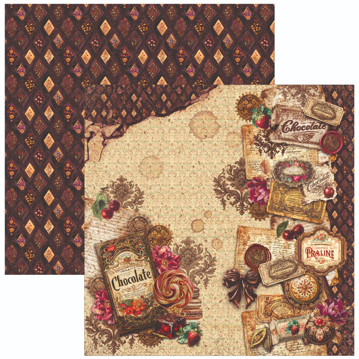 Ciao Bella Paper Chocolate Wanderlust 12" x 12" Scrapbooking Paper Set