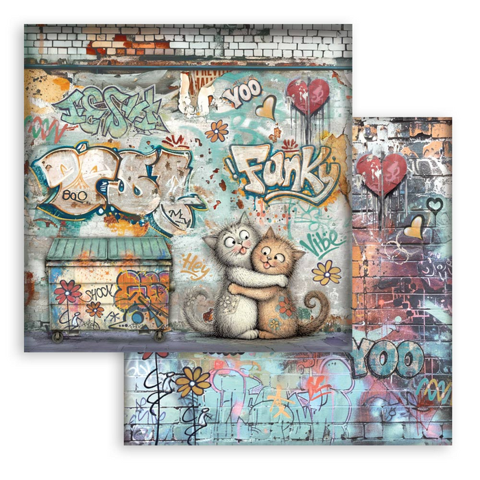 Stamperia Furry Friends 2 12" x 12" Scrapbooking Paper Pad