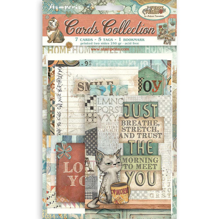 Stamperia Furry Friends Cards & Tags Collection