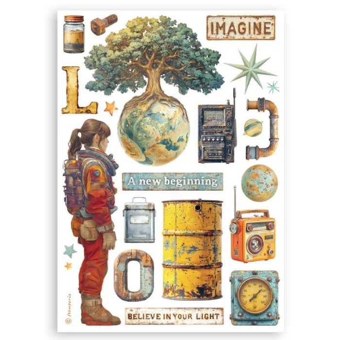 Stamperia A New Beginning A5 Washi Pad