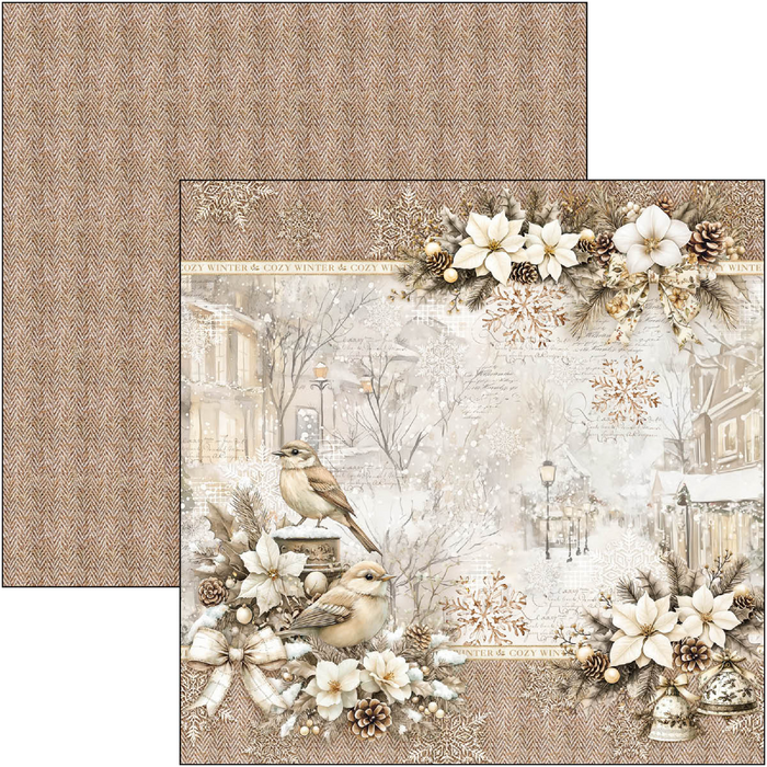 Ciao Bella Winter Season 8" x 8" Scrapbooking Paper Set