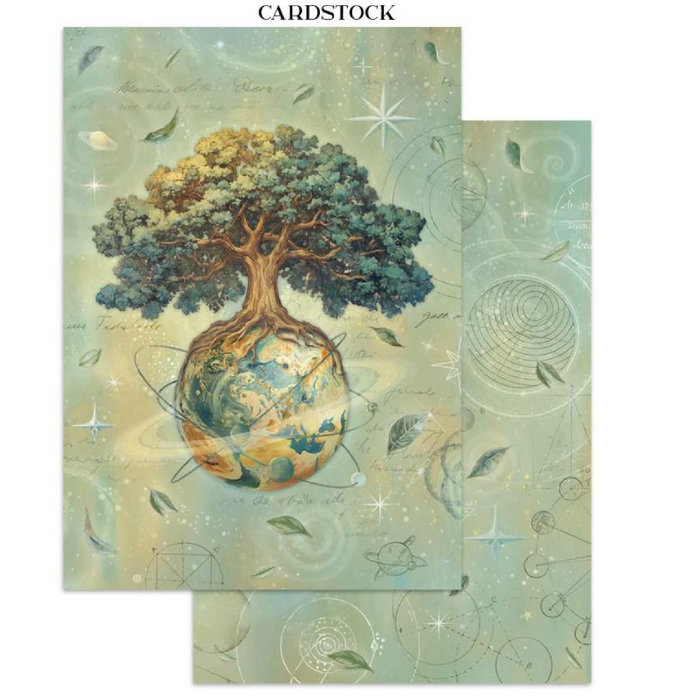 Stamperia A New Beginning Junk Journal Stickers Cut-outs Backgrounds