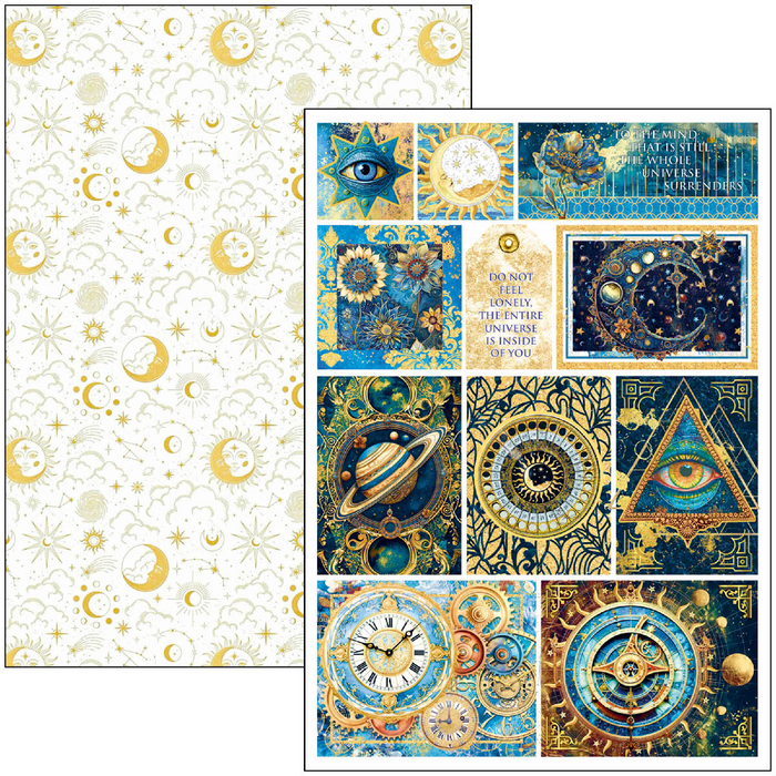 Ciao Bella Celestial A4 Scrapbooking Paper Set