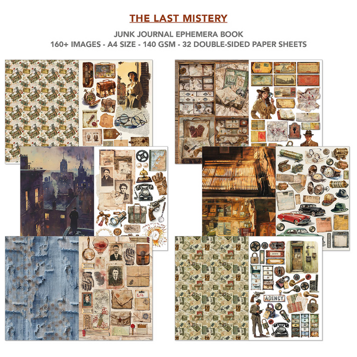 Ciao Bella The Last Mystery A4 Junk Journal & Ephemera Book