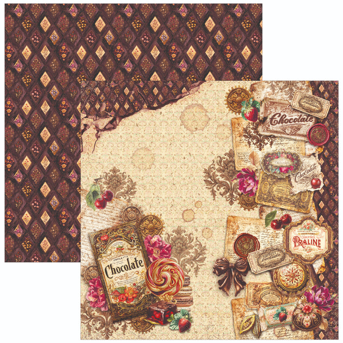 Ciao Bella Paper Chocolate Wanderlust 8" x 8" Scrapbooking Paper Set