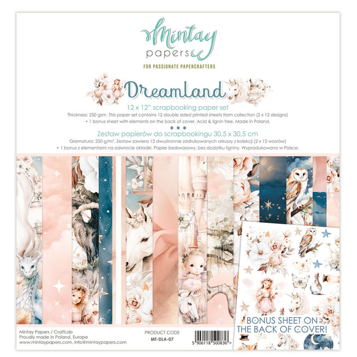 Mintay Dreamland 12" x"12 Scrapbooking Paper Set