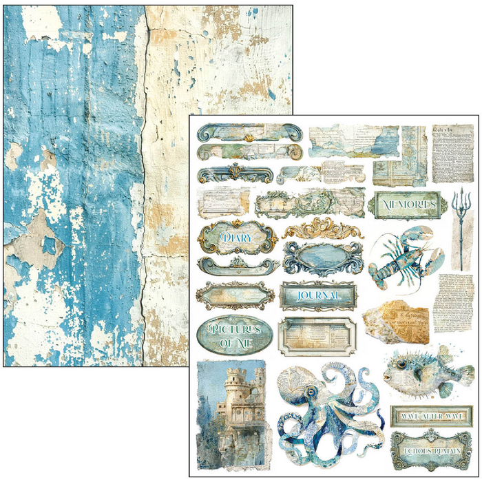 Ciao Bella Paper Edge of the Ocean A4 Maxi Mixed Media Book
