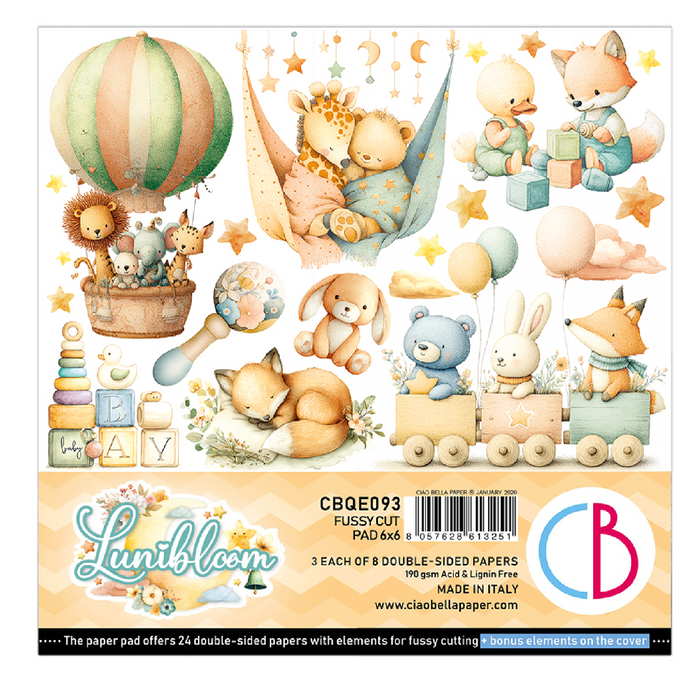 Ciao Bella Lunibloom 6" x 6" Fussy Cut Pad