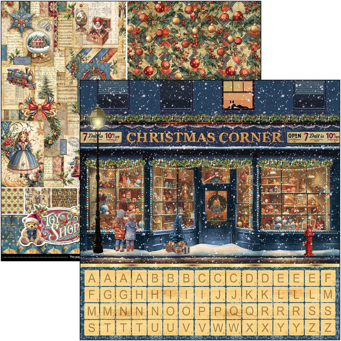 Ciao Bella Toy Shop 12" x 12" Patterns Scrapbooking Paper Set