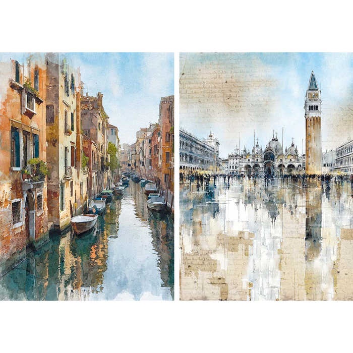 Ciao Bella A Walk In Venice A5 Mixed Rice Paper 8pc