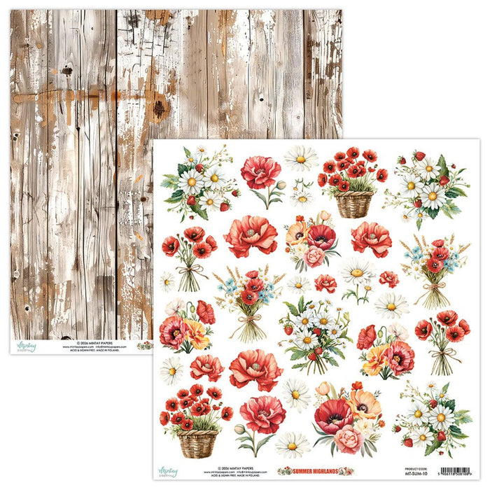 Mintay Paper Summer Highlands 12" x"12 Scrapbook Paper MT-SUM-10