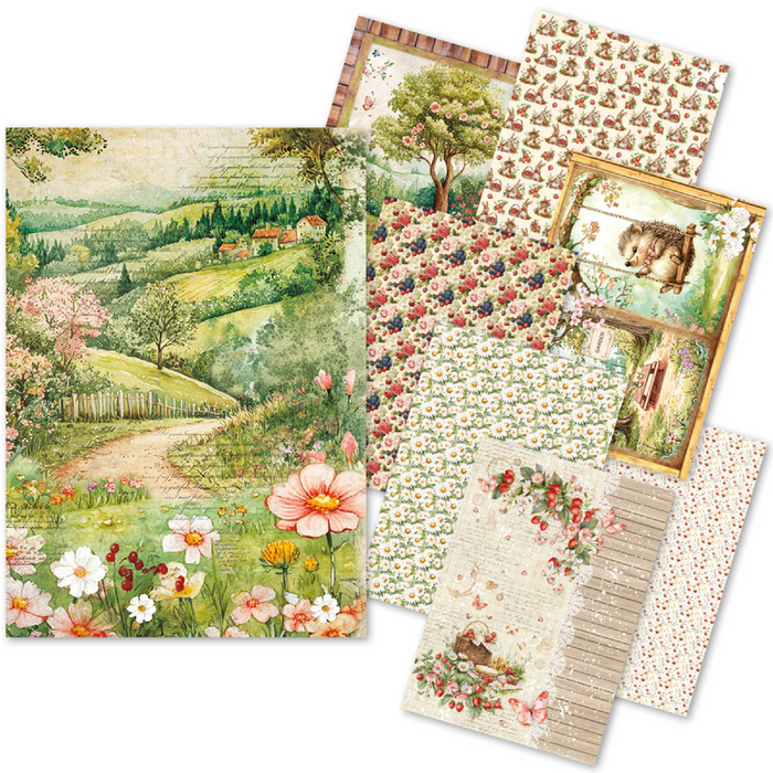 Ciao Bella Woodland Party A5 Mixed Rice Paper 8pc