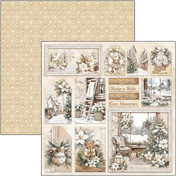 Ciao Bella Winter Season 12" x 12" Patterns Scrapbooking Paper Set