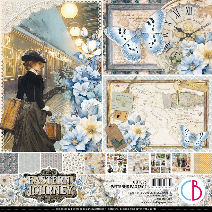 Ciao Bella Eastern Journey 12" x 12" Patterns Scrapbooking Paper Set