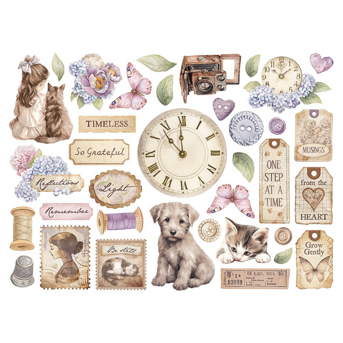 Stamperia Quiet Days Assorted Die Cuts