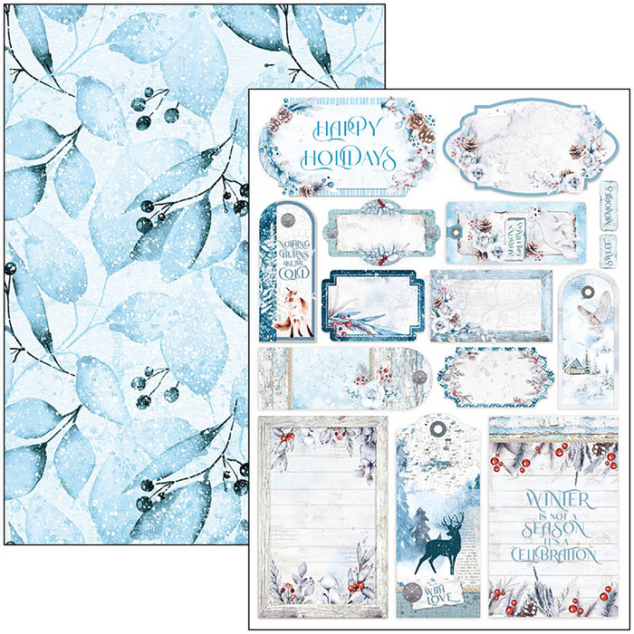Ciao Bella Winter Journey A4 Scrapbooking Paper Set