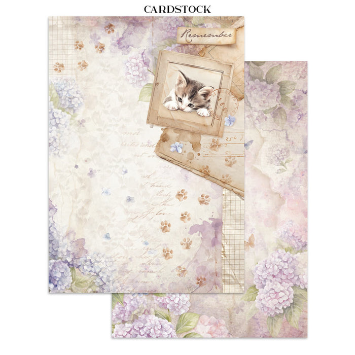 Stamperia Quiet Days Junk Journal Stickers Cut-outs Backgrounds