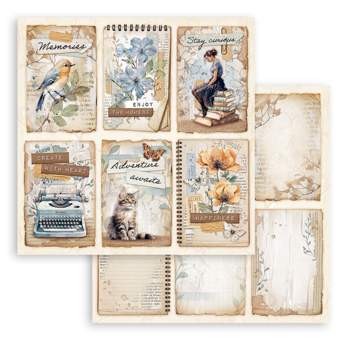 Stamperia Secret Diary 8" x 8" Scrapbooking Paper Pad