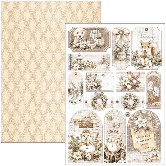 Ciao Bella Paper Winter Season A4 Scrapbooking Paper Set