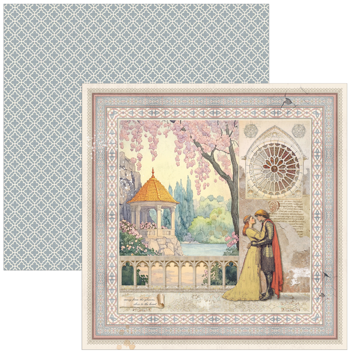Ciao Bella Paper Courtly Love 8" x 8" Scrapbooking Paper Set