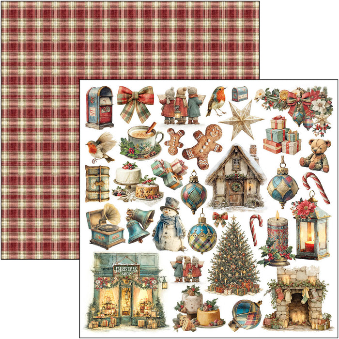 Ciao Bella Paper Merry & Bright 12" x 12" Scrapbooking Paper Set