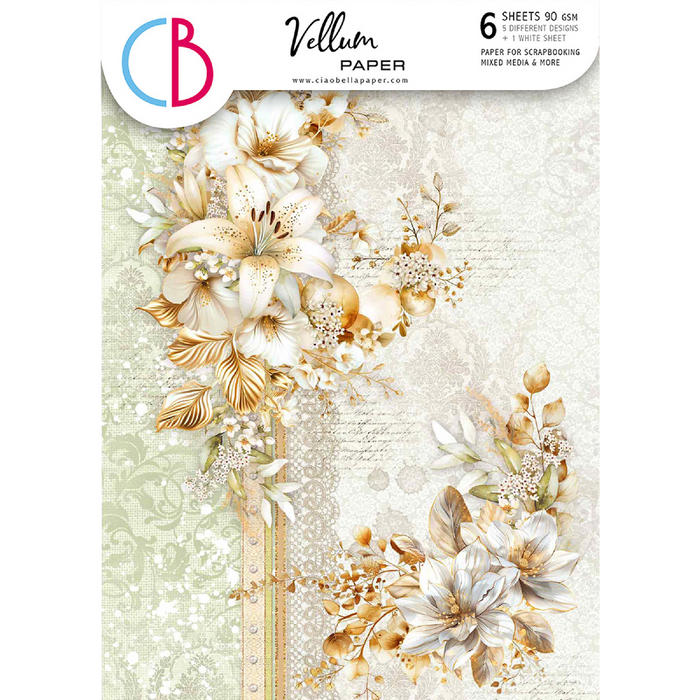Ciao Bella Blessing Day A4 Vellum Paper Patterns 6pc