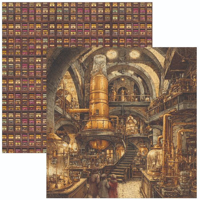 Ciao Bella Paper Chocolate Wanderlust 12" x 12" Scrapbooking Paper Set