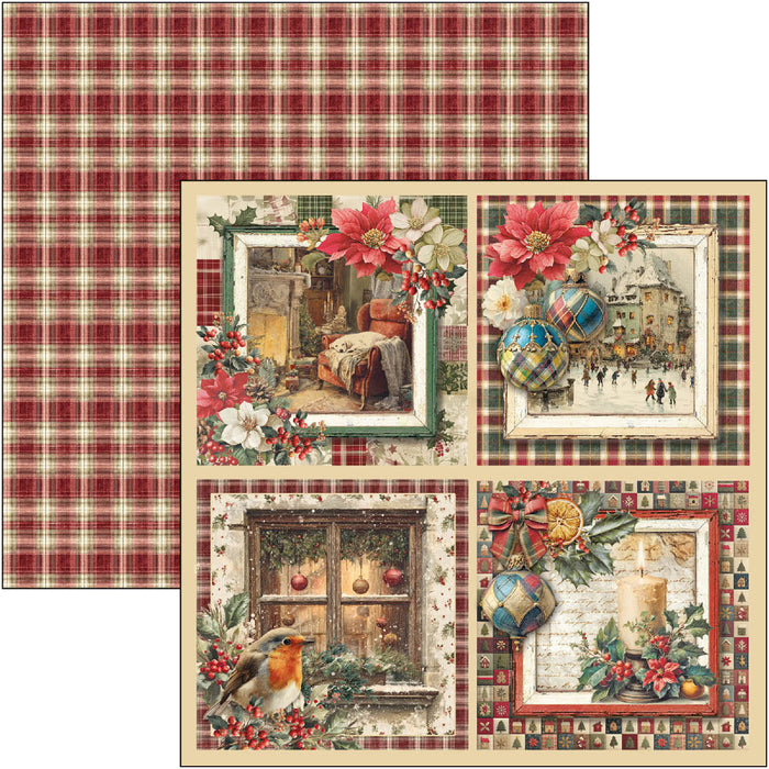 Ciao Bella Paper Merry & Bright 8" x 8" Scrapbooking Paper Set