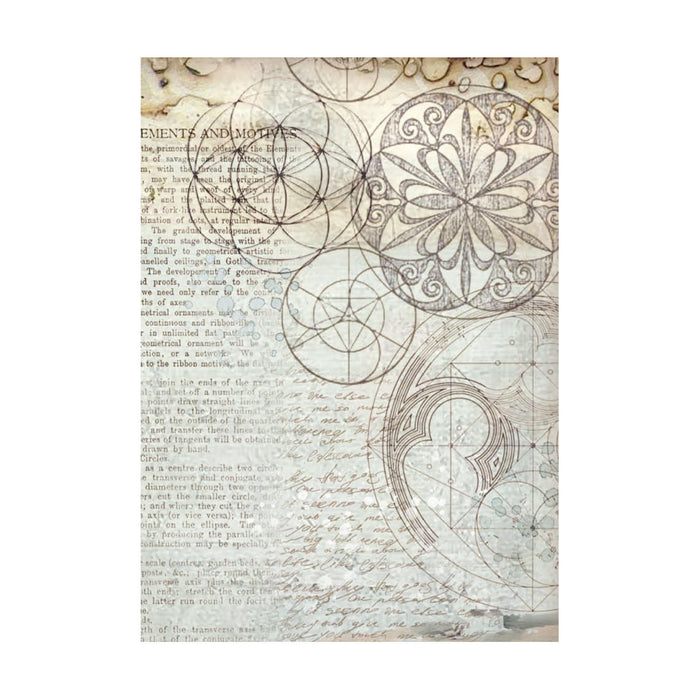 Stamperia Silent Sea A6 Rice Paper Backgrounds Pack