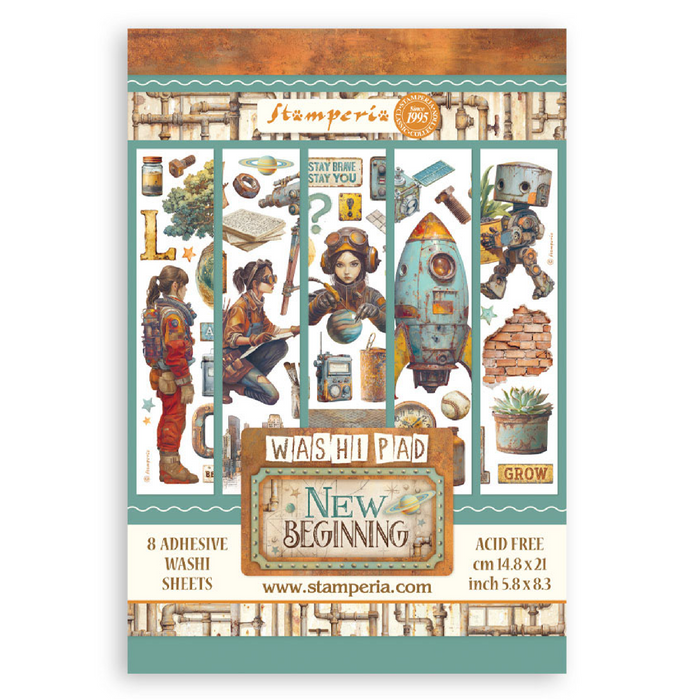 Stamperia A New Beginning A5 Washi Pad