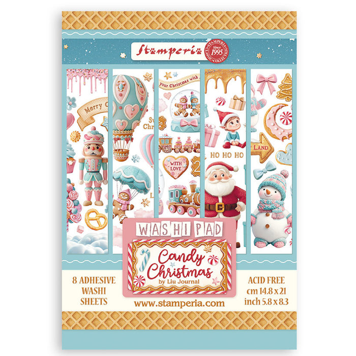 Stamperia Candy Christmas A5 Washi Pad