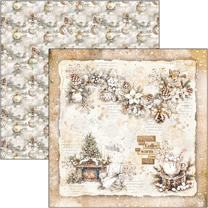 Ciao Bella Winter Paper Season 12" x 12" Patterns Scrapbooking Paper Set