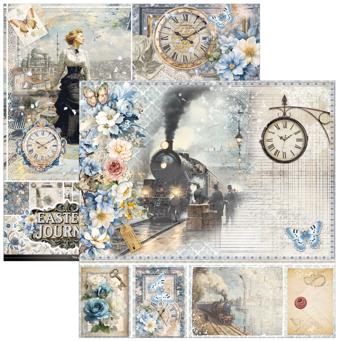 Ciao Bella Eastern Journey 8" x 8" Scrapbooking Paper Set