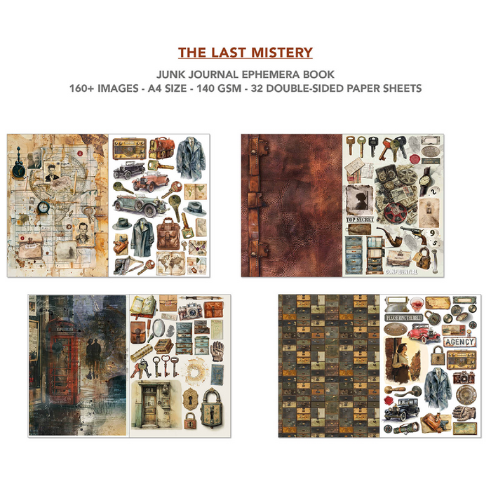 Ciao Bella The Last Mystery A4 Junk Journal & Ephemera Book