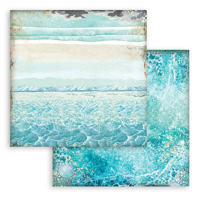 Stamperia Songs Of The Sea 12" x 12" Maxi Backgrounds Selection Paper Pad