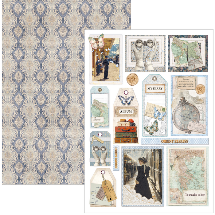 Ciao Bella Eastern Journey A4 Scrapbooking Paper Set