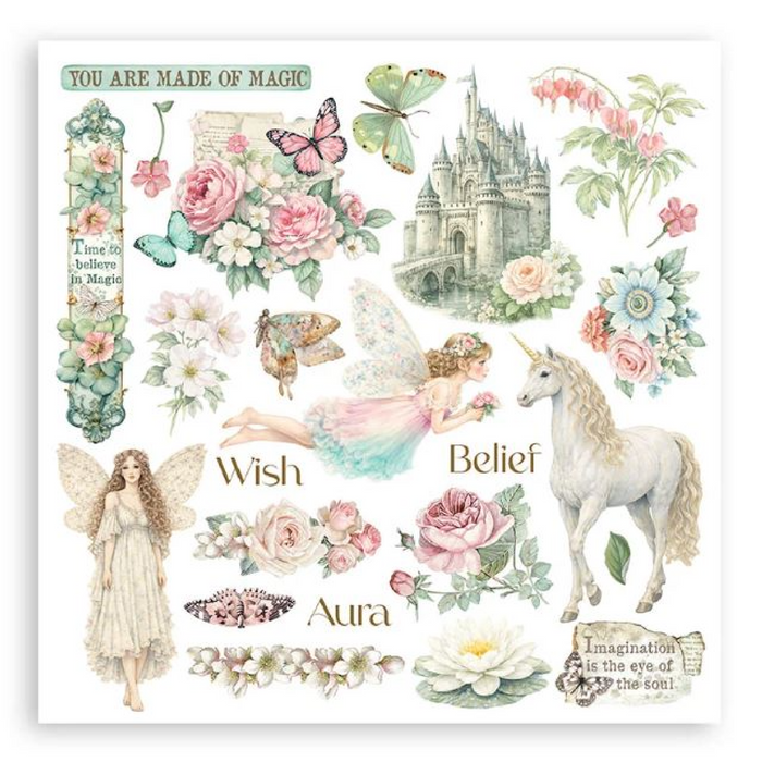 Stamperia Paper Wonderland Rub On Transfers - Assorted Pack