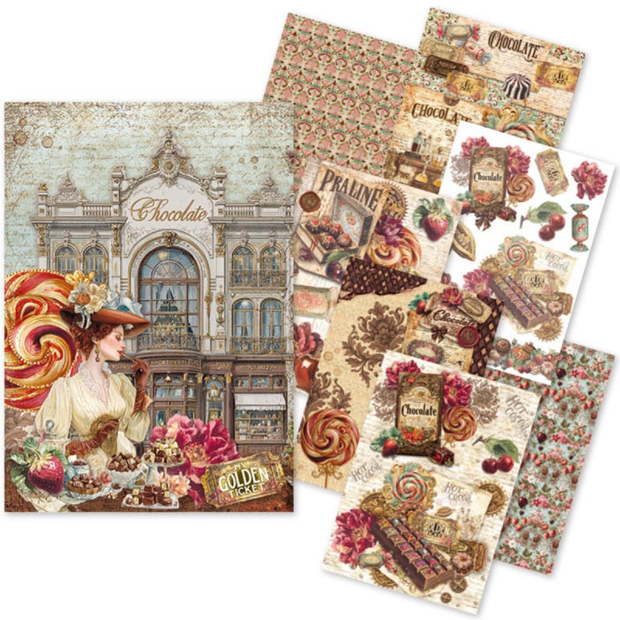 Ciao Bella Paper Chocolate Wanderlust A5 Mixed Rice Paper 8pc