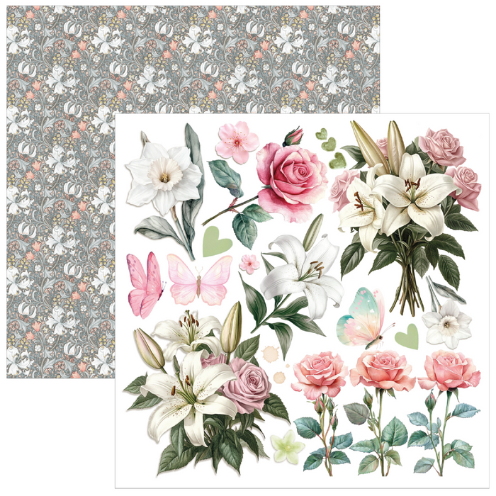 Ciao Bella Paper Courtly Love 6" x 6" Fussy Cut Pad