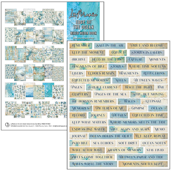 Ciao Bella Paper Edge of the Ocean A4 Maxi Mixed Media Book