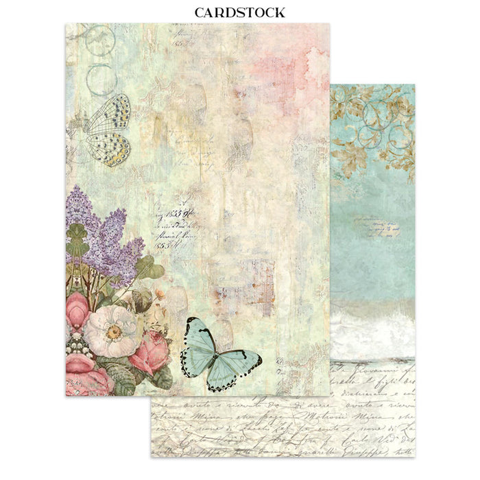 Stamperia Paper Wonderland Junk Journal Stickers Cut-outs Backgrounds