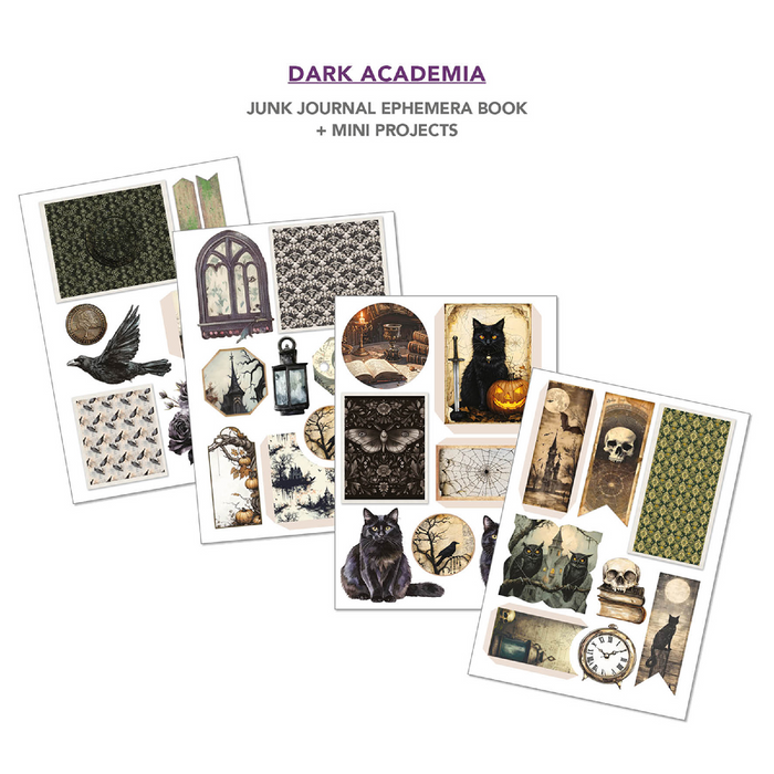 Ciao Bella Dark Academia A4 Junk Journal & Ephemera Book