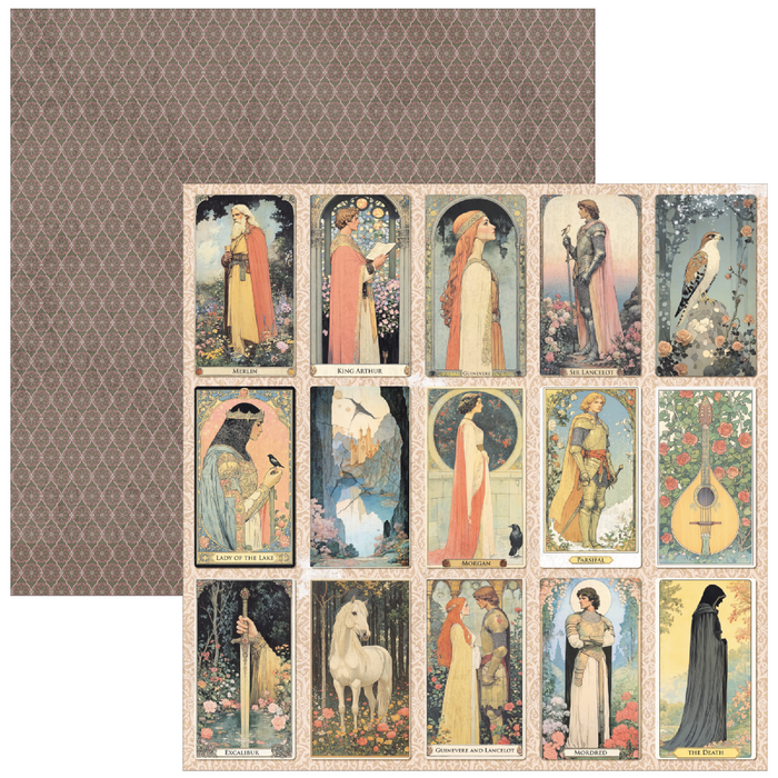 Ciao Bella Paper Courtly Love 12" x 12" Patterns Scrapbooking Paper Set