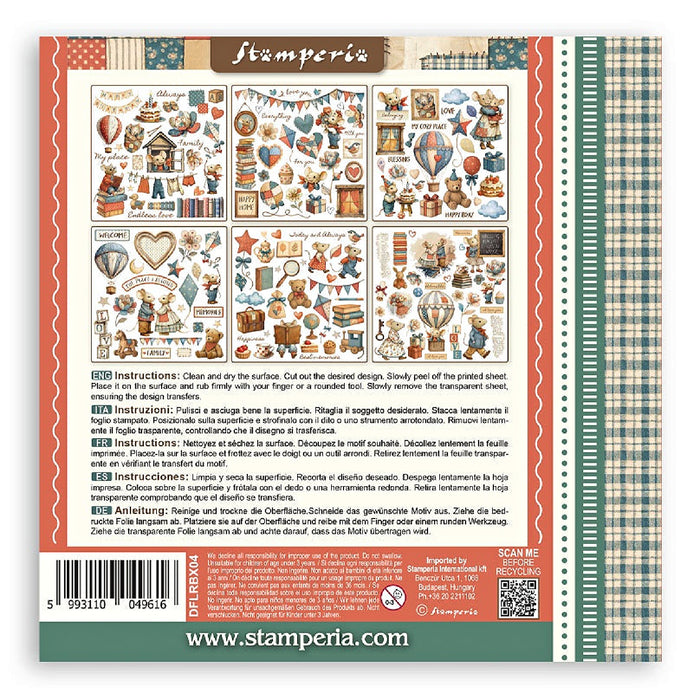 Stamperia Family Rub On Transfers - Assorted Pack