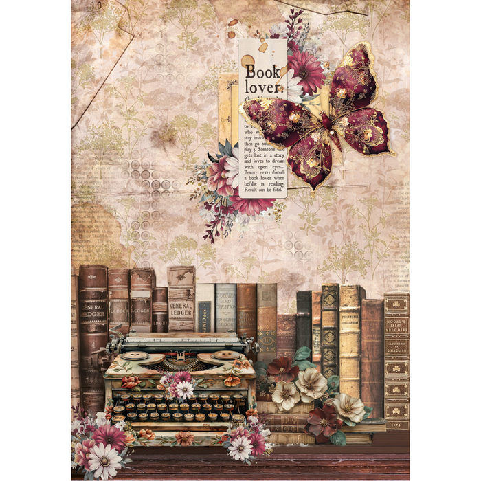 Ciao Bella Book Lovers A5 Mixed Rice Paper 8pc