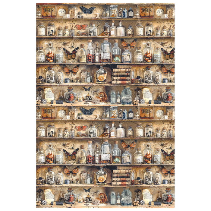 Ciao Bella Cabinet Of Curiosities A4 Mixed Rice Paper 4pc