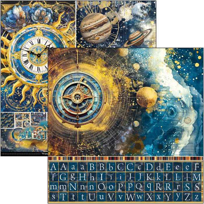 Ciao Bella Celestial 12" x 12" Patterns Scrapbooking Paper Set