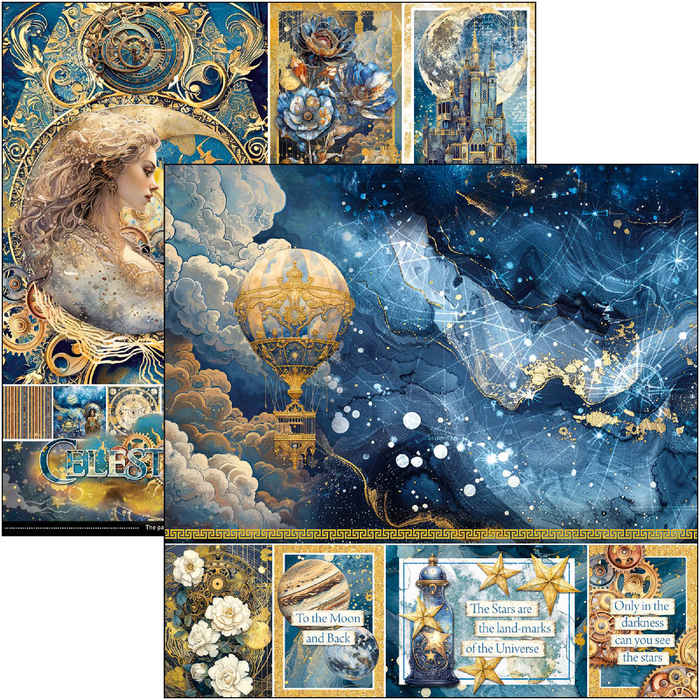 Ciao Bella Celestial 12" x 12" Scrapbooking Paper Set